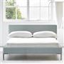 Square Low Superking Bed - Metal Legs - Brera Lino Lapis