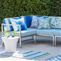 Pompano Cobalt Outdoor Runner Rug