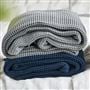 Alba Pale Grey Cotton Throw