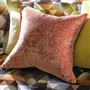 Portland Terracotta Velvet Cushion