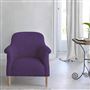 Paris Chair - Natural Legs - Brera Lino Violet