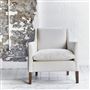 Milan Chair - Walnut Legs - Brera Lino Alabaster