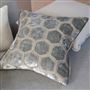 Manipur Silver Velvet Decorative Pillow