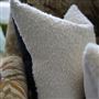 Coussin en laine bouclette Cormo Chalk