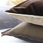 Brera Lino Espresso & Cocoa Linen Decorative Pillow
