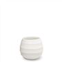 Guax Belly Tealight White Horizontal Stripe Vase