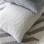 Fontenoy Chalk & Silver Boucle Cushion 