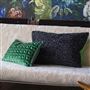 Coussin en velours Monserrate Viridian 
