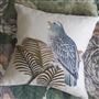 Parrot And Palm Parchment Decorative Pillow