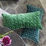 Coussin en velours Monserrate Viridian 