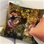 Coussin en velours Minakari Rosewood