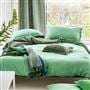 Biella Pale Jade & Olive Pure Linen Bed Linen