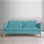 Milan 2.5 Seat Sofa - Natural Legs - Brera Lino Turquoise