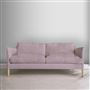 Milan 2.5 Seat Sofa - Natural Legs - Brera Lino Pale Rose