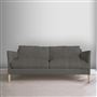 Milan 2.5 Seat Sofa - Natural Legs - Brera Lino Granite