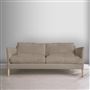 Milan 2.5 Seat Sofa - Natural Legs - Brera Lino Pebble