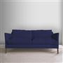 Milan 2.5 Seat Sofa - Walnut Legs - Brera Lino Ultra Marine