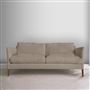 Milan 2.5 Seat Sofa - Walnut Legs - Brera Lino Pebble