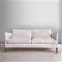 Milan 2.5 Seat Sofa - Walnut Legs - Brera Lino Alabaster