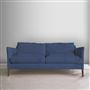 Milan 2.5 Seat Sofa - Walnut Legs - Brera Lino Marine