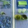 Saliya Cobalt Runner, Placemats & Napkins 