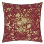 Eliza Floral Sunbaked Red Cushion - Reverse