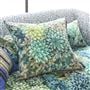Madhya Azure Velvet Cushion