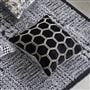 Manipur Noir Large Velvet Decorative Pillow