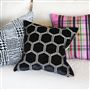 Manipur Noir Large Velvet Decorative Pillow