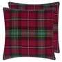 Dunmore Plaid Currant Cushion