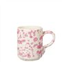 Pink & White Splatterware Mug