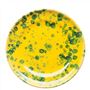 Green & Yellow Splatterware Dinner Plate
