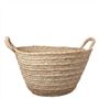 Large Palm Leaf Basket With Handles