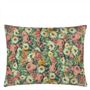 Toucan Floral Sepia Cushion - Reverse