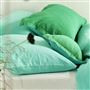 Biella Emerald & Aqua Pure Linen Bed Linen