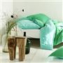 Biella Emerald & Aqua Pure Linen Bed Linen