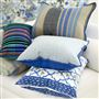 Pergola Trellis Cobalt Cotton Decorative Pillow