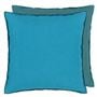 Brera Lino Indian Ocean & Teal Cushion 