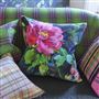 Gertrude Rose Fuchsia Velvet Decorative Pillow 