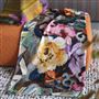 Tapestry Flower Damson Throw