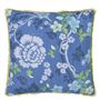 Eagle House Damask Woad Cushion 