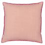 Brera Lino Hibiscus & Peach Cushion - Reverse