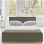 Square Loose Bed Low - Single - Rothesay - Linen - Beech Leg