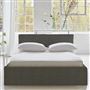 Square Loose Bed Low - Single - Brera Lino - Granite - Beech Leg