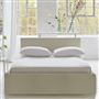 Square Loose Bed Low - Single - Elrick - Chalk - Beech Leg