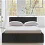 Square Loose Bed Low - Single - Brera Lino - Espresso - Walnut Leg