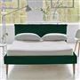 Pillow Low Bed - Double - Cassia Azure - Beech Leg