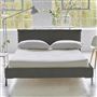 Pillow Low Bed - Double - Brera Lino Granite - Metal Leg