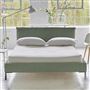 Pillow Low Bed - Double - Brera Lino Jade - Metal Leg