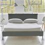 Pillow Low Bed - Double - Brera Lino Zinc - Metal Leg